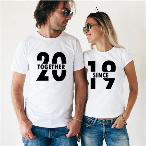 Together Since Camisetas Personalizadas Para Parejas Playeras Para Parejas Ropa De Pareja