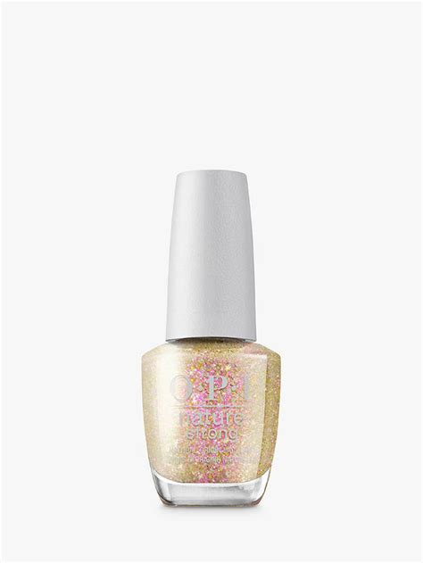 Opi Nature Strong Nail Lacquer Mind Full Of Glitter At John Lewis
