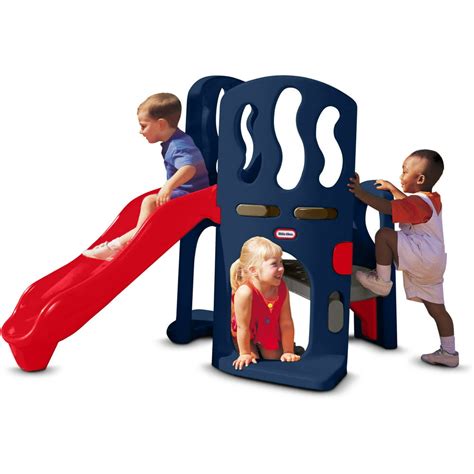 Little Tikes Hide And Slide Climber Blue And Red Climbing Toy And Slide