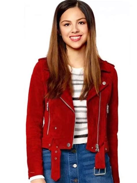 High School Musical The Series S03 Olivia Rodrigo Red Leather Jacket