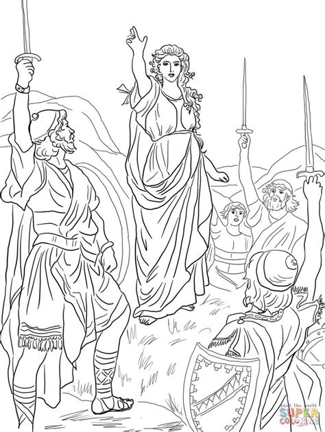 Our printable sheets for coloring in are ideal to brighten your family's day. Deborah Leads Israel coloring page from Deborah the ...