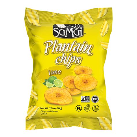 sea salt plantain chips snack packs samai natural snacks