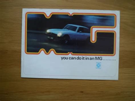 MG CAR RANGE Midget MGB MGB GT And MGB GT V8 Brochure 1974 10 84