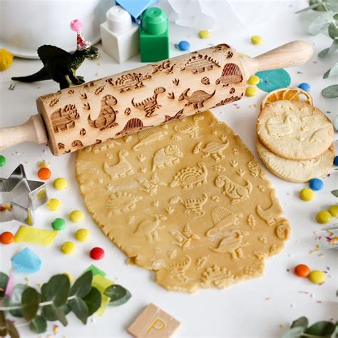 Dinosaurs 2 Embossing Rolling Pin Etsy