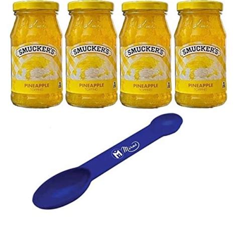 Pack Of 4 Smuckers Pineapple Spoonable Ice Cream Topping