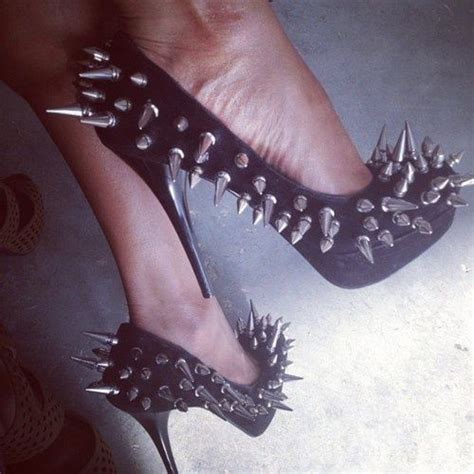 I Love These But Scared To Make Someone Bleed With Them Goth Shoes High Heel Dress Dress And