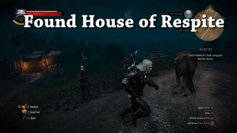 The Witcher Wild Hunt Found House Of Respite PS YouTube