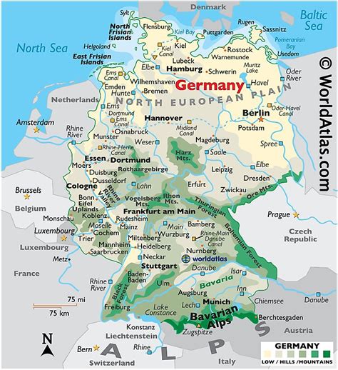 Duitsland Kaarten And Facts Wereldatlas Lost World