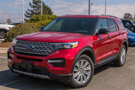 2020 Ford Explorer Limited Rapid Red 33l Hybrid Engine Msa Ford Sales