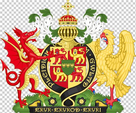 Флаг уэльса представляет собой изображение красного дракона (валл. Флаг Уэльса, валлийский дракон, королевский герб ...