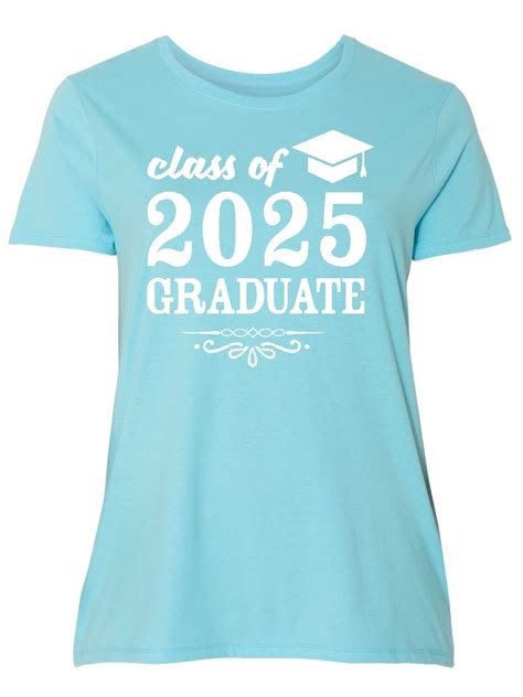 Inktastic Class Of 2025 Graduate With Graduation Cap Womens Plus