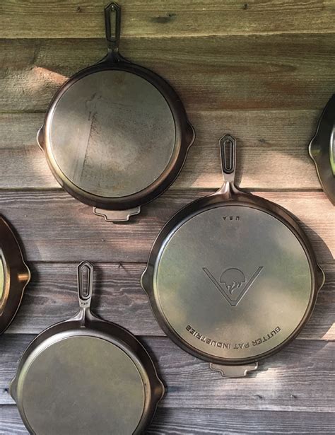 Field, smithey, butter pat, stargazer, lodge, finex, lancaster, and northern cast iron. Cast Iron Skillets by Butter Pat Industries