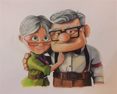 See more ideas about pdf books reading, love story, blue books. Ellie and Carl, painted by a friend - disney in 2020 | Up pixar, Disney silhouettes, Disney art