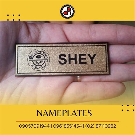 Nameplate Nameplates Name Pins Custom Nameplate On Carousell