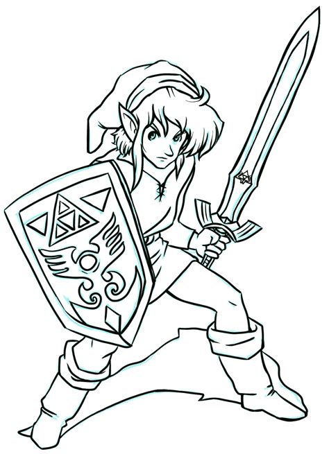 Printable Zelda Coloring Pages