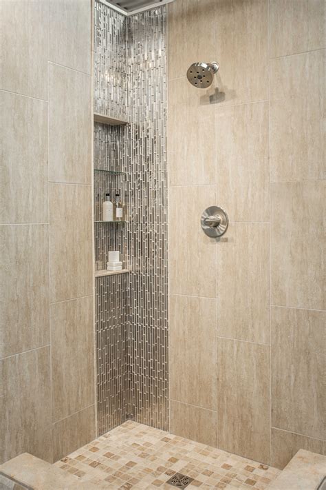 Classico Beige Porcelain Floor And Wall Tile 12 X 24 In Bathroom