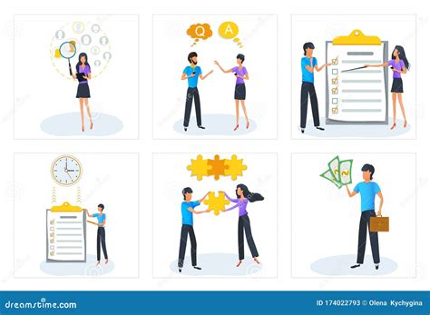 Planning Time Management Metaphor Cartoon Banner