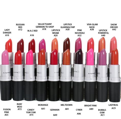 Mac Matte Lipstick Rouge A Levres With 24 Colors Mac Lipstick Shades