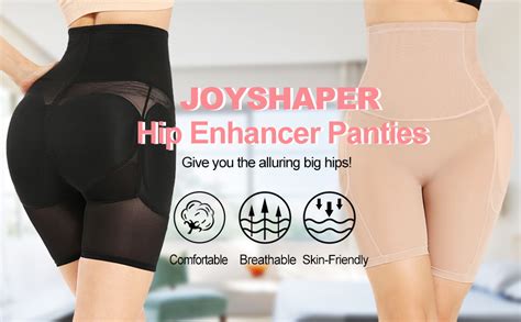Joyshaper Hip Enhancer Tummy Control Panties For Women Paded Butt Lifter Shapewear High Waisted
