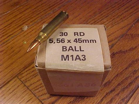 Box 30 Rds 556x45mm 223 Rem M1a3 Fmj For Sale At