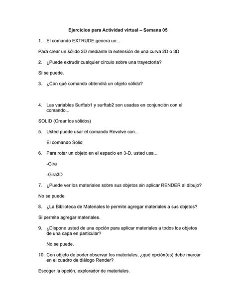 U2 S5 Ejercicios Para La Actividad Virtual Ejercicios Para Actividad