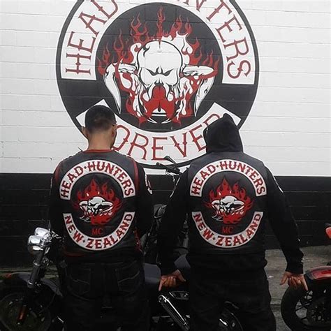 Head Hunters Mc New Zealand Headhuntersmc Biker Art Gang Culture