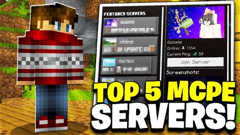 Mcpe Top 5 Best Servers For Mcpe 2021 Minecraft Pe Pocket Edition