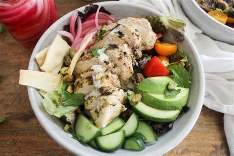 Zaatar Crusted Chicken Salad With Lemon Tahini Dressing Funnylove