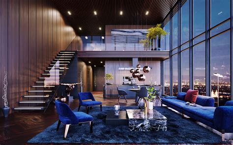 Luxury Penthouse In Los Angeles Usa Cgi On Behance Apartment