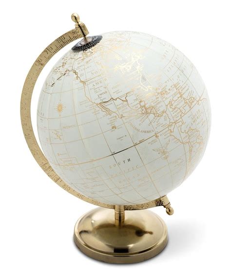 Take A Look At This Ivory And Gold Globe Today Gold Globe Globe Decor