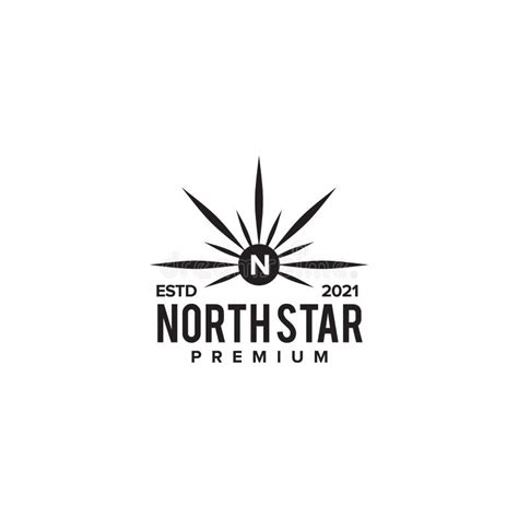 North Star Logo Design Template Stock Vector Illustration Of Blue