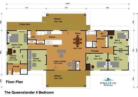 If a person are going to be building a new home and you haven't decided in a floor plan, generally there are new plans which have been designed to help these achieve the actual home of these dreams. QUEENSLANDER WEB COLOUR FLOOR PLAN SMALL.jpg 448×314 pixels (With images) | Queenslander, Floor ...
