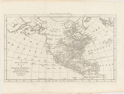 A New And Accurate Map Of North America Drawn From The Most By Bowen