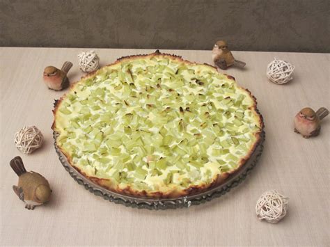 Tarte à la rhubarbe Diet Délices