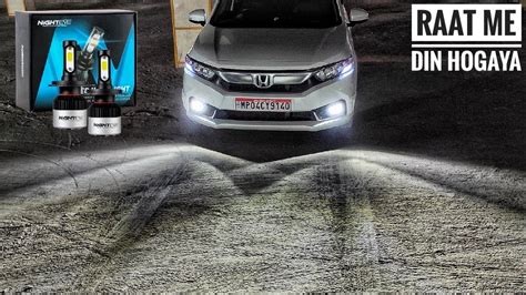 New Honda Amaze Led Fog Lights Bulb रात को दिन बना दिया Youtube