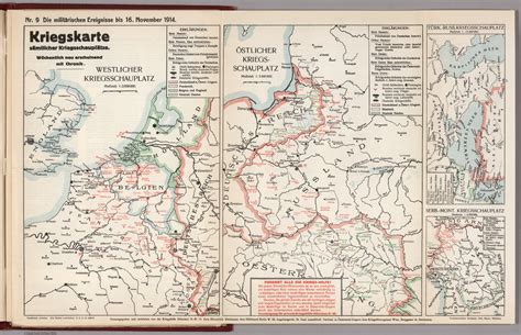 World War I Map German Nr 9 Military Events To November 16