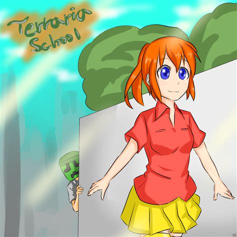Terraria School Comic Cover Page By Ajidot On Deviantart