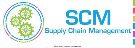 Scm Supply Chain Management Concept Image ภาพประกอบสต็อก 1448004536