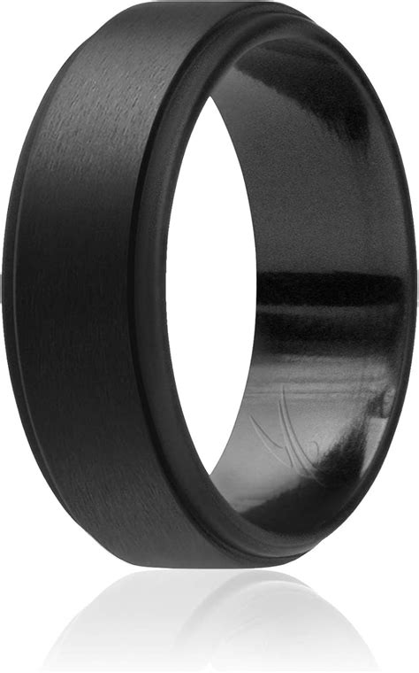 Roq Silicone Wedding Ring For Men Silicone Rubber Wedding Bands Step