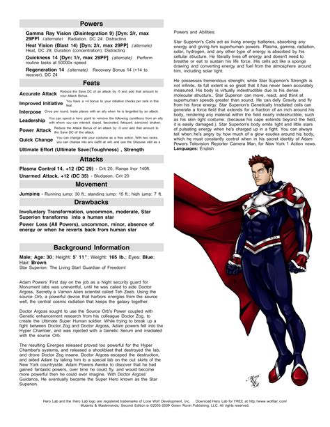 Star Superion Rpg Page By Skywarp Superhero Art Projects