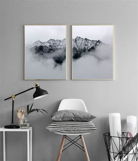 Set Of Prints Black And White Photography Wall Art Etsy