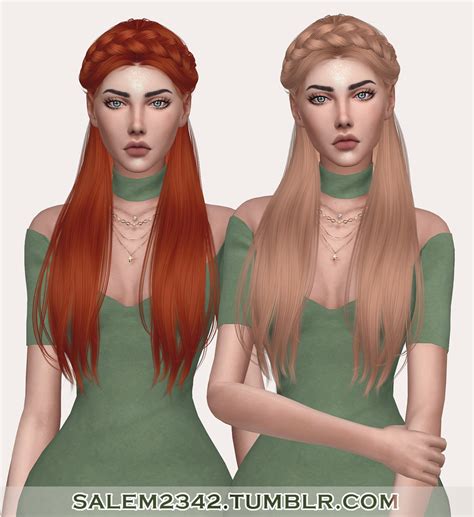 Salem2342 Anto S Surrender Hair Retextured ~ Sims 4 Hairs