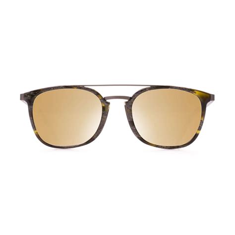 helios 10591s cal 52 oval brown horn sunglasses