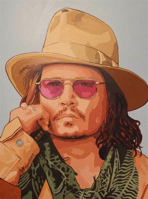 Johnny Depp By Ruby Mazur Bill Wyland Galleries Lahaina Llc