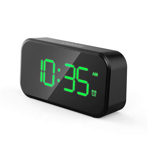 Digital Alarm Clock With Usb Port For Charging Adjustable Brightness