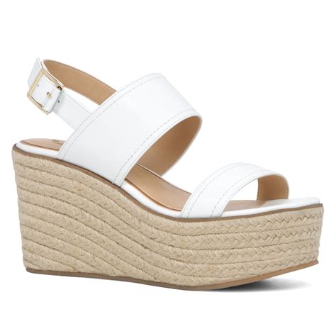 Aldo Scarantino Wedge Sandals In White Lyst