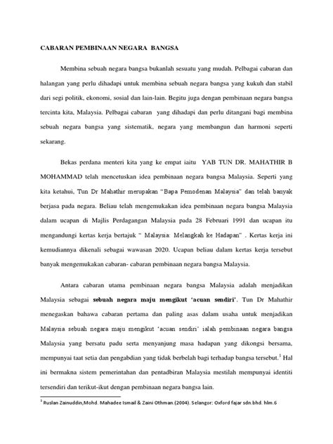 Cabaran dalam pembinaan negara bangsawan mohd nasir bin wan aliabdul rais bin othman. CABARAN PEMBINAAN NEGARA BANGSA.docx