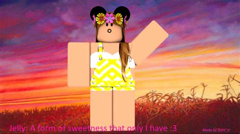 Upholding her kindness and integrity, she keeps to stop the killing atrocities. ROBLOX JellyJulianna GFX by Cherryfall252 on DeviantArt