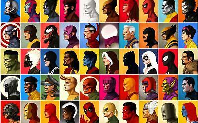 MARVEL COMICS CHARACTERS High Quality Wall College Art Poster Choose
