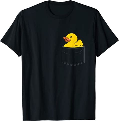 Rubber Duck In Pocket Rubber Duckie T Shirt Uk Fashion